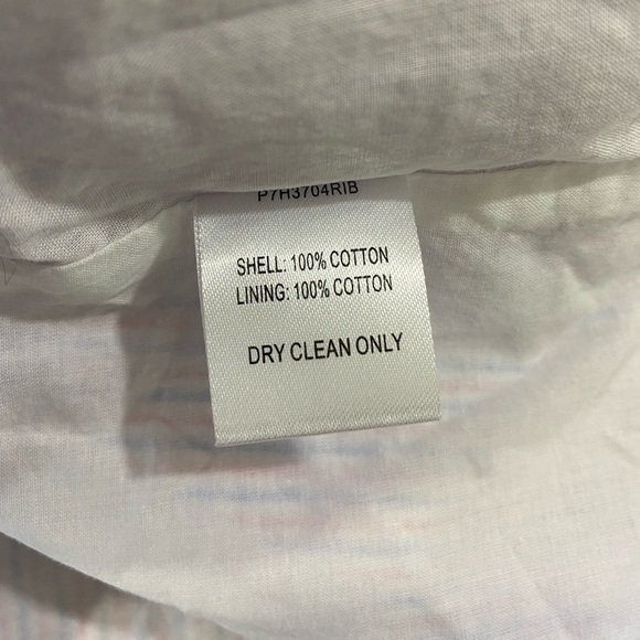 Parker One Shoulder Ruffle Dress Stripe Red Blue - Picture 7 of 7